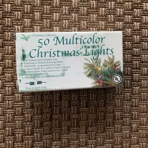 NIB Christmas Collection 50 Multicolor Indoor Outdoor Lights